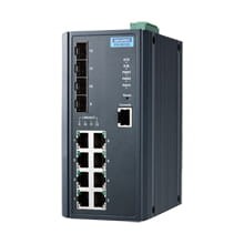 EKI-9612G-4FI-AE 8G + 4SFP L3 Managed Ethernet Switch  Szeroki zakres temperatur