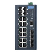 EKI-7716G-4F4CI-AE 8GE + 4SFP + 4G Combo Managed Switch z szerokim zakresem temperatur