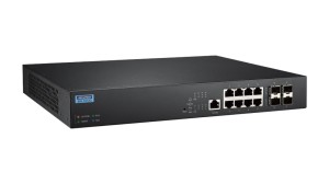 EKI-7412G-4XP-AE 8GE + 4 SFP+ L2 Managed PoE Switch