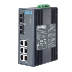 EKI-2728MI-BE 6G+2G MM Unmanaged Ethernet Switch w/ Wide Temp
