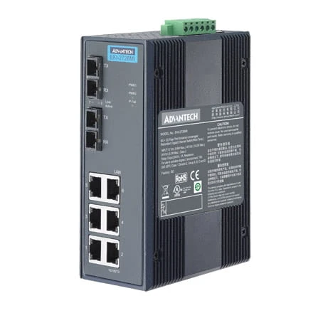 Advantech EKI-2728 – 8-Port Gigabit Unmanaged Eth Produktbild-Vorschau 2