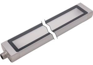 EMD00121 Oświetlenie maszynowe LED, ?40mm, długość 280mm, światło białe, 12W, 1800lm, 5000K, 22-28VDC, wtyczka M12 5-pin, IP67, aluminium + hartowane szkło float