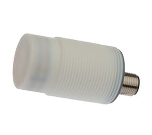 KN30C448, Czujnik pojemnościowy M30x1,5/62dł. , PTFE, 10-35VDC, 2x250mA, pnp, Sn:1-30, M12-wtyczka4p, IPF ELECTRONIC