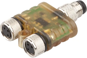 VL150122, Logic module, 10x41x26mm, OR, 2fold, 10-30V DC,  sensor side M8 Female (socket) 3pin