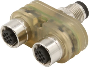 VL170122, Logic module, 20x43x42mm, OR, 2fold, 10-30V DC,  sensor side M12 Female (socket) 3pin