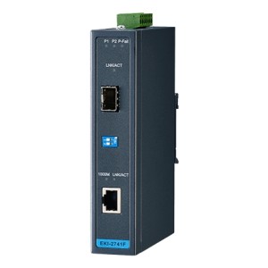 EKI-2741F-BE, Giga Ethernet Media Converter, 1TX RJ45 + 1 SFP slot, Advantech