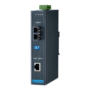 EKI-2741SX-BE, Giga Ethernet Media Converter, 1TX RJ45 + 1FX Multi Mode SC, Advantech