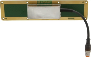 Sensor capacitive, 22x210x50mm, Flush, 10-30V DC,  Cable connector M12 5pin 0.1m, IP64, Metal, LED