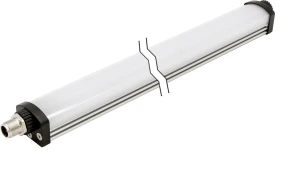 LED Workplace light, 25x546x30mm, White light, 13W 5500K, 22-26V DC, M12-connector 3pin, IP54