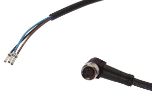 Kabel połączeniowy, 3m, M8 3pin Kątowy, Końcówka wolnej żyły Prosta, 3x0,34mm²