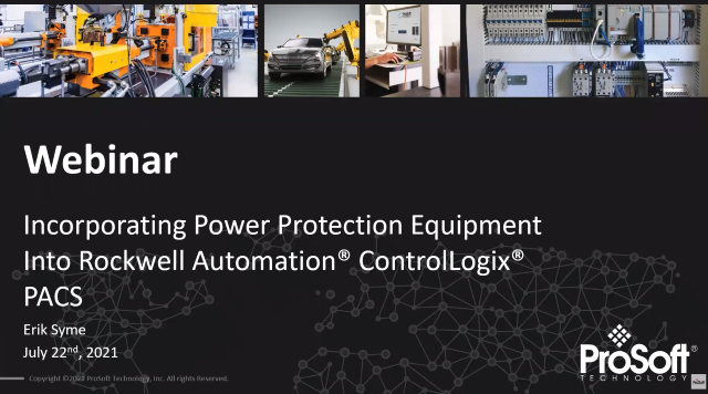 Webinarium: Zastosowanie urządzeń ochrony zasilania w sterownikach PAC firmy Rockwell Automation®️ ControlLogix®️
