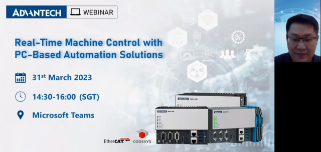 Sterowanie maszynami w czasie rzeczywistym za pomocą rozwiązań automatyki opartych na komputerach PC [Webinar Advantech]