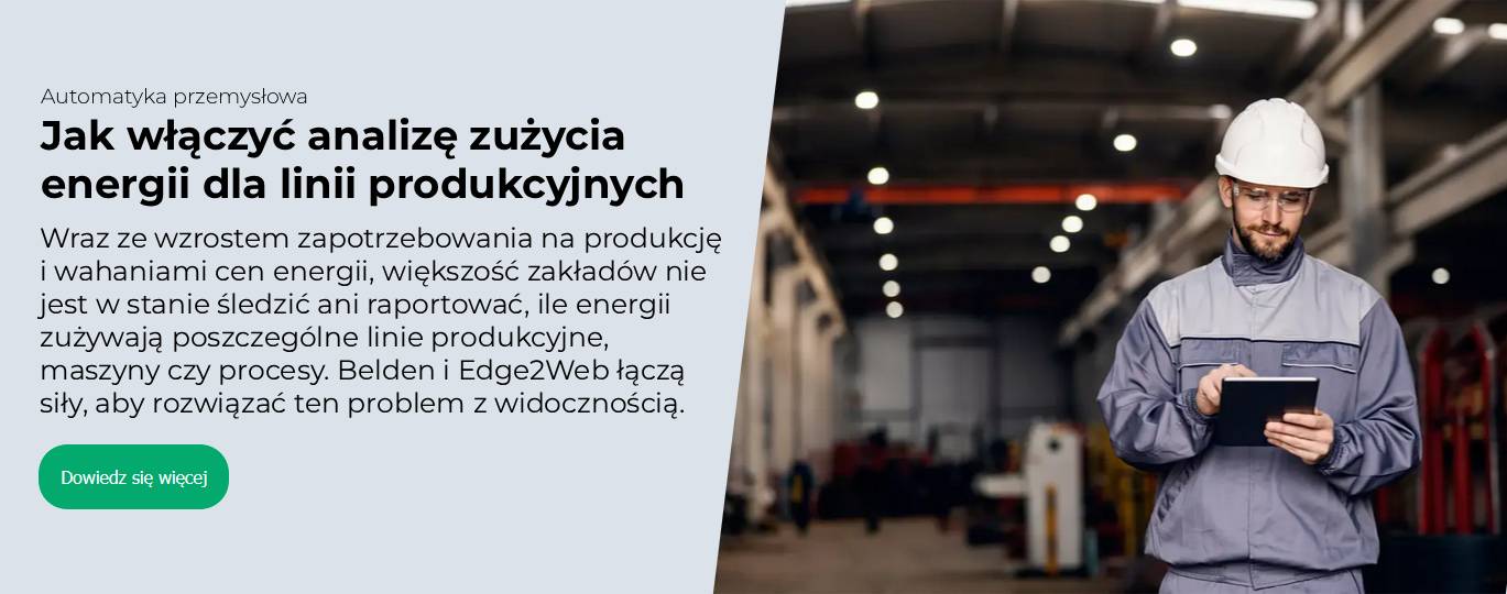 Jak włączyć analizę zużycia energii dla linii produkcyjnych